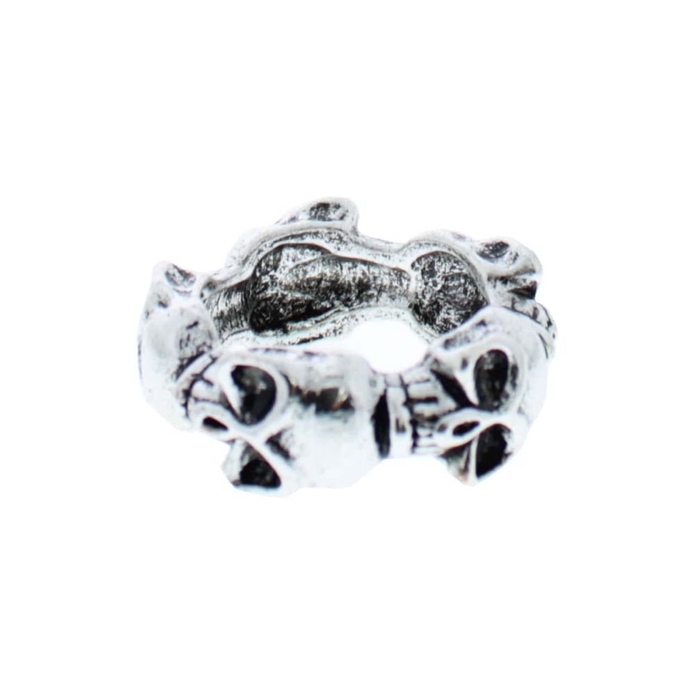 Zac's Alter Ego - Mutli Skull Ring - Silver coloured
